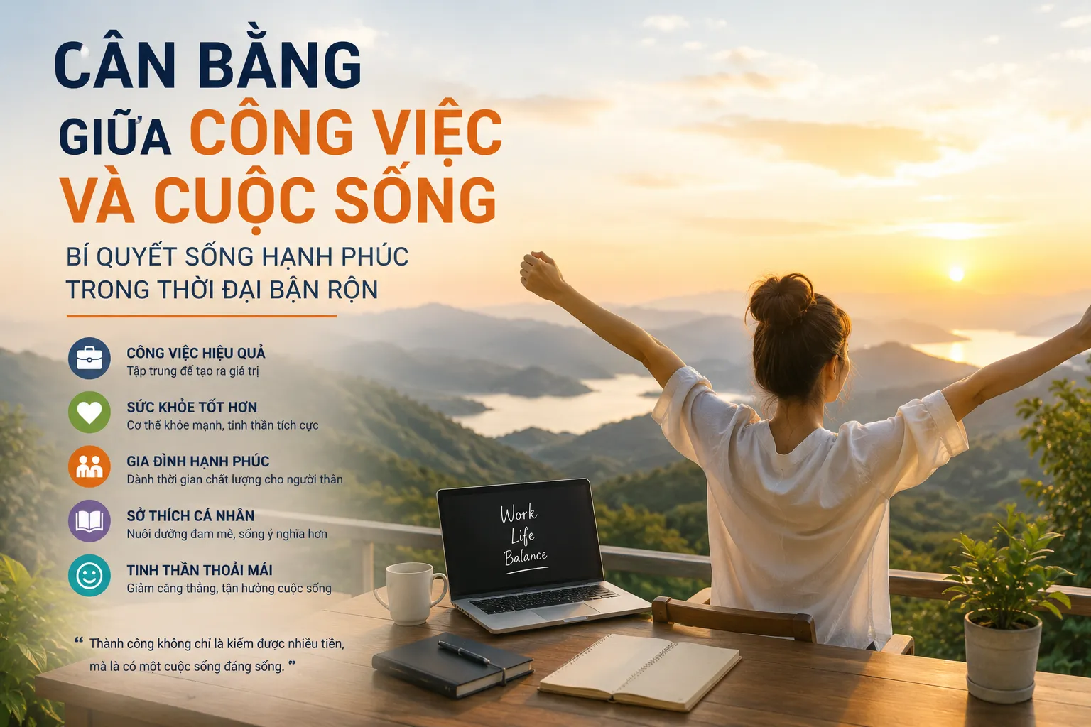 Cân Bằng Giữa Công Việc Và Cuộc Sống – Bí Quyết Sống Hạnh Phúc Trong Thời Đại Bận Rộn