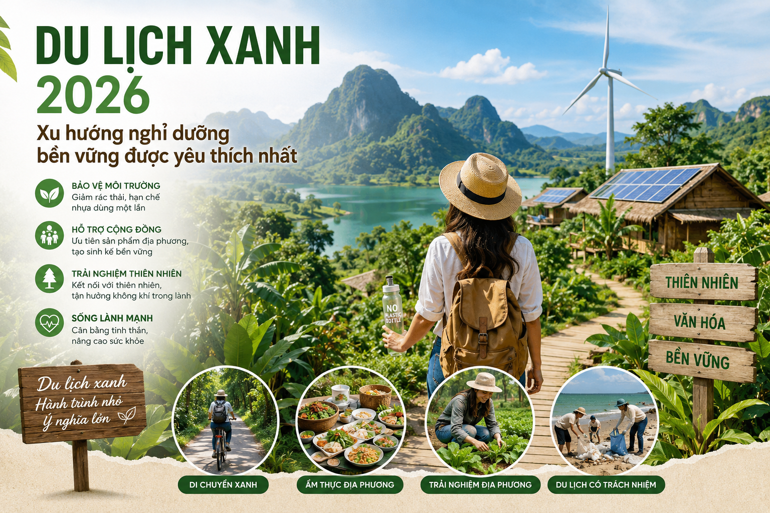 Du Lịch Xanh 2026 – Xu Hướng Nghỉ Dưỡng Bền Vững Được Yêu Thích Nhất