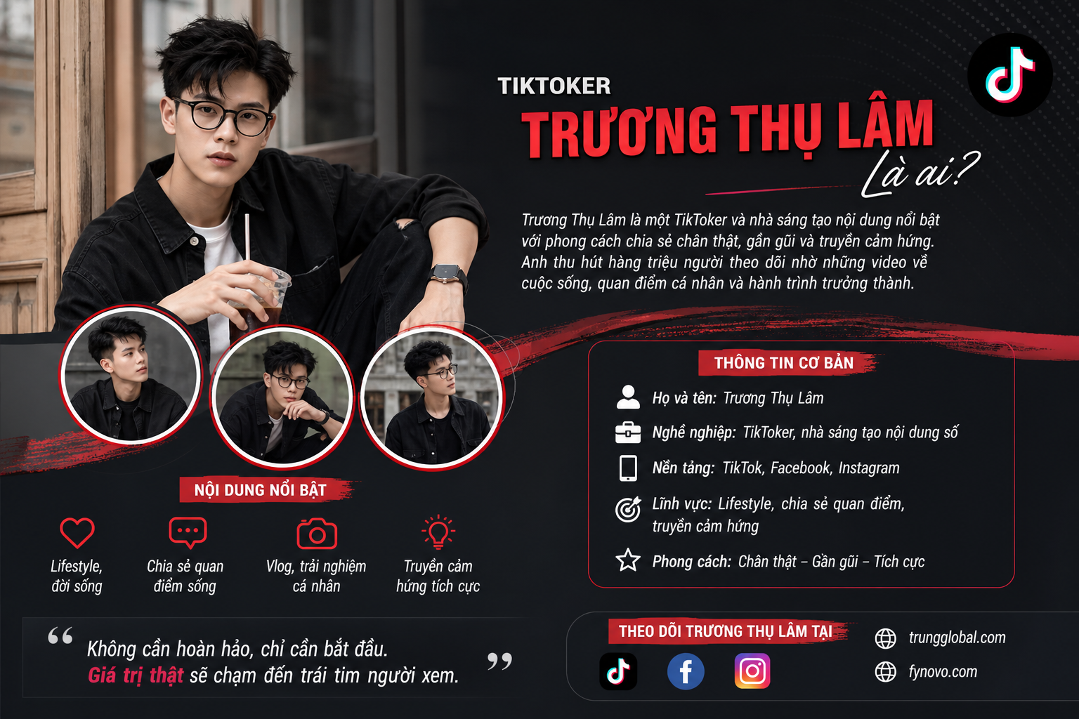 TikToker Trương Thụ Lâm là ai? Tiểu sử, sự nghiệp và sức ảnh hưởng trên mạng xã hội